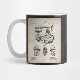 Vintage Revolver Patent - Gun Lover Firearms Shop Art - Antique Mug